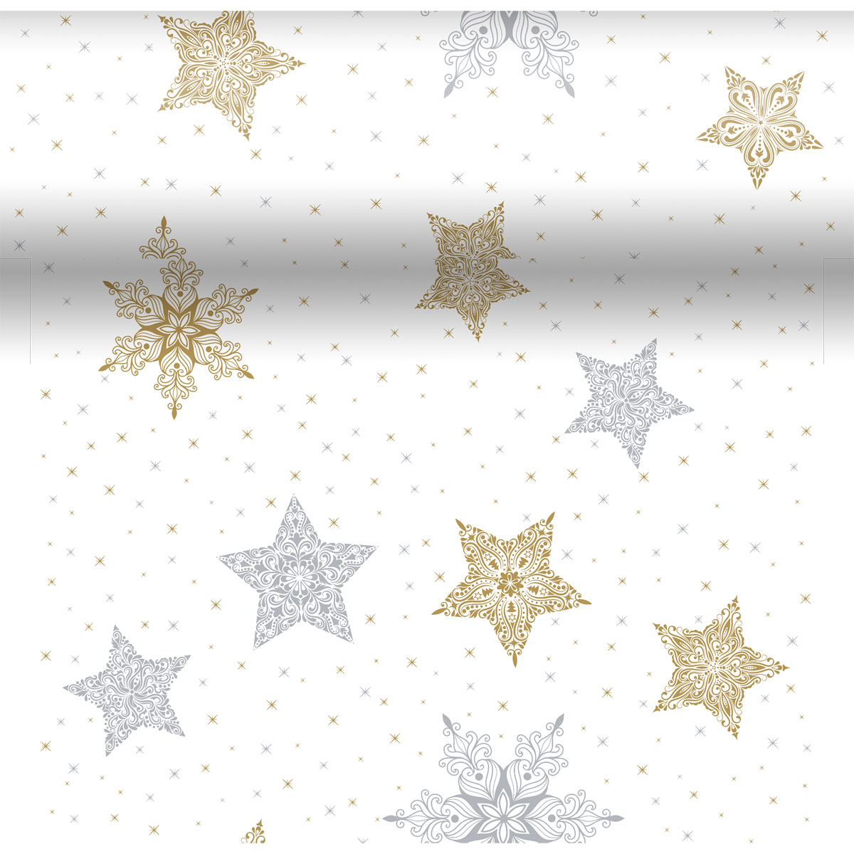 Dunicel® 3 in 1 0,4 x 4,8 m Snowstars White, 8 St/Doos (8 x 1 St ...
