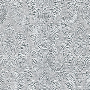 Tissue Napkin 24 x 24 cm Ornament Silver 3-ply, 192 pcs/box (12 x 16 pcs)