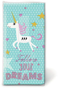 Taschentücher 21,5 x 22 cm Follow Your Dreams, 240 Stk/Krt (24 x 10 Stk)