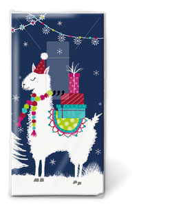 Handkerchiefs 21,5 x 22 cm Lama Xmas, 240 pcs/box (24 x 10 pcs)