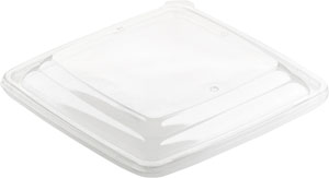 Lid for Gourmet® Hot 198 x 198 x 18 mm Transparent, 450 pcs/box (1 x 450 pcs)