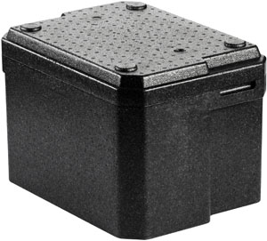 Thermo Box 1/2 GN 450 x 330 x 300 mm Black, 1 pcs/box (1 x 1 pcs