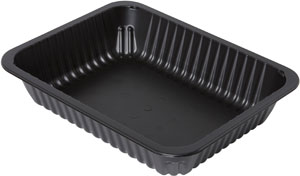 Cater Line Tray 227 x 178 x 45 mm Black 1-Comp, 216 pcs/box (1 x 216 pcs)