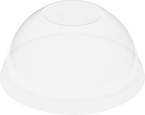 Lid Dome, w/o hole 41/47/59 cl Transparent, 1000 pcs/box (20 x 50 pcs)
