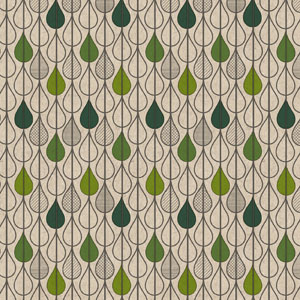Recycled Tissue Napkin 33 x 33 cm Leaf Drops 2-ply, 300 pcs/box (12 x 25 pcs)