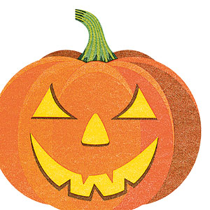 Silhouettes Airlaid servett 33 cm Halloween Pumpkin, 144 St/kart (12 x 12 St)