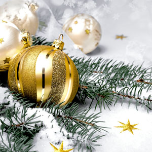 Tissue-Serviette 24 x 24 cm Twig and Bauble 3-lagig, 240 Stk/Krt (12 x 20 Stk)