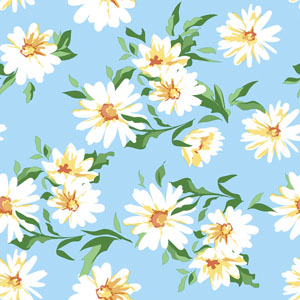 Tissue-Serviette 33 x 33 cm Daisies 3-lagig, 240 Stk/Krt (12 x 20 Stk)