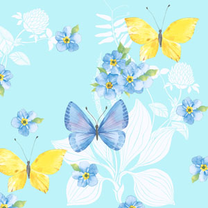 Tissue-Serviette 33 x 33 cm Butterfly Dance 3-lagig, 240 Stk/Krt (12 x 20 Stk)