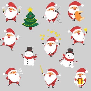 Tissue Napkin 33 x 33 cm Dancing Gnomes 3-ply, 240 pcs/box (12 x 20 pcs)
