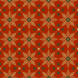 Tissue-Serviette 33 x 33 cm Golden Snow Red 3-lagig, 240 Stk/Krt (12 x 20 Stk)