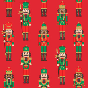 Tissue-Serviette 33 x 33 cm Nutcracker Red 3-lagig, 240 Stk/Krt (12 x 20 Stk)