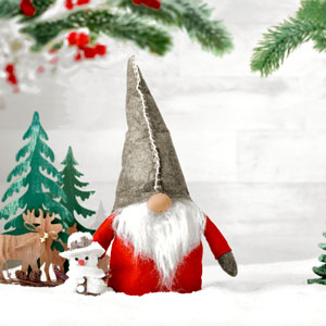 Tissue-Serviette 33 x 33 cm Tomte & Snowman 3-lagig, 240 Stk/Krt (12 x 20 Stk)