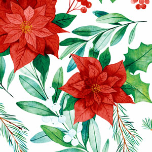 Tissue-Serviette 24 x 24 cm Winter Nature 3-lagig, 240 Stk/Krt (12 x 20 Stk)