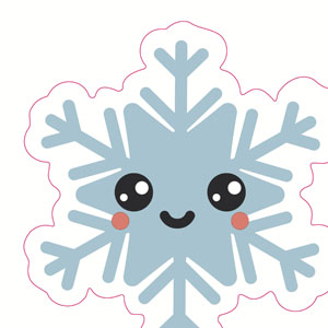 Silhouettes Airlaid Napkin 33 x 33 cm Happy Snow, 144 pcs/box (12 x 12 pcs)