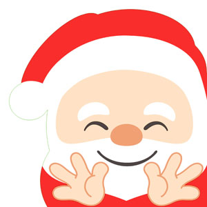 Silhouettes Airlaid Serviette 33 x 33 cm Hello Santa, 144 Stk/Krt (12 x 12 Stk)