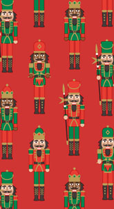 Tissue-Serviette 33 x 40 cm Nutcracker Red 3-lagig, 180 Stk/Krt (12 x 15 Stk)