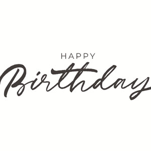 Tissue-Serviette 33 x 33 cm Happy Birthday 3-lagig, 240 Stk/Krt (12 x 20 Stk)