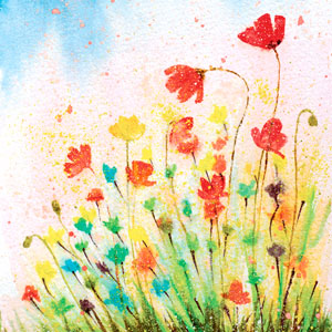 Tissue-Serviette 33 x 33 cm Flourish Aurora 3-lagig, 240 Stk/Krt (12 x 20 Stk)