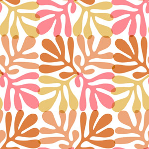 Tissue Napkin 33 x 33 cm Coral Pattern Pink 3-ply, 240 pcs/box (12 x 20 pcs)