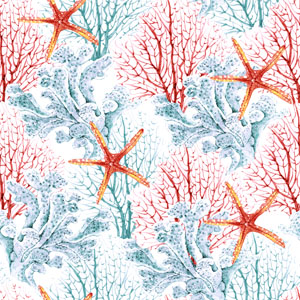 Tissue Napkin 33 x 33 cm Under the Sea 3-ply, 240 pcs/box (12 x 20 pcs)