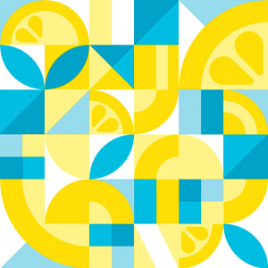 Tissue-Serviette 33 x 33 cm Citrus Era Yellow 3-lagig, 240 Stk/Krt (12 x 20 Stk)
