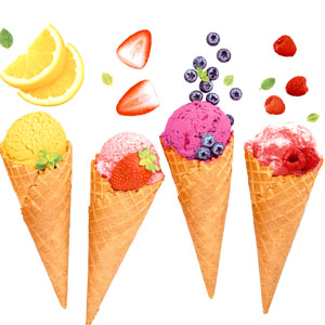 Tissue-Serviette 33 x 33 cm Icecream Dream 3-lagig, 240 Stk/Krt (12 x 20 Stk)