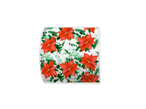 Toilettenpapier Floral Christmas 3-lagig, 6 Stk/Krt (6 x 1 Stk)