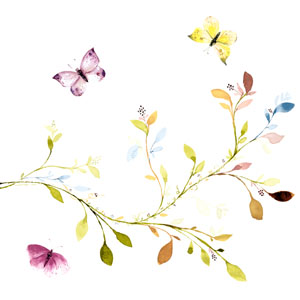 Tissue-Serviette 33 x 33 cm Spring Branch 3-lagig, 192 Stk/Krt (12 x 16 Stk)
