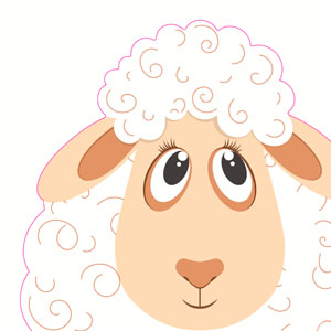 Silhouettes Airlaid Serviette 33 cm Spring Sheep, 144 Stk/Krt (12 x 12 Stk)
