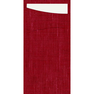 Duni Sacchetto® Slim Bio Dunisoft® 11,5 x 23 cm Bordeaux, 240 St/Doos (4 x 60 St)