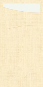 Duni Sacchetto® Slim Bio Dunisoft® 11,5 x 23 cm Cream, 240 St/Doos (4 x 60 St)