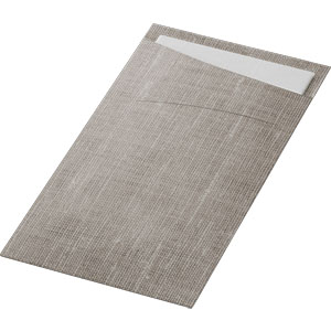 Duni Sacchetto® Slim Bio Dunisoft® 11,5 x 23 cm Grey, 240 St/Doos (4 x 60 St)