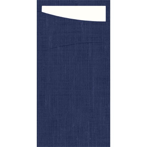 Duni Sacchetto® Slim Bio Dunisoft® 11,5 x 23 cm Dark Blue, 240 St/Doos (4 x 60 St)