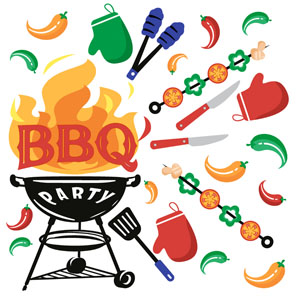 Tissue-Serviette 33 x 33 cm Bbq Mix 3-lagig, 240 Stk/Krt (12 x 20 Stk)