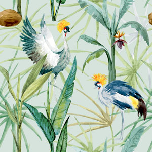 Tissue-Serviette 33 x 33 cm Dancing Birds 3-lagig, 240 Stk/Krt (12 x 20 Stk)