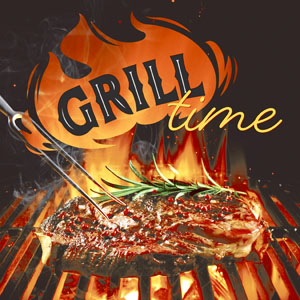 Tissue-Serviette 33 x 33 cm Grill Moment 3-lagig, 240 Stk/Krt (12 x 20 Stk)