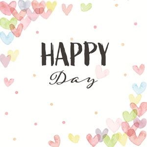 Tissue-Serviette 33 x 33 cm Hearts Happy, 240 Stk/Krt (12 x 20 Stk)