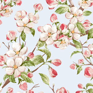 Tissue-Serviette 33 x 33 cm Spring Tree 3-lagig, 240 Stk/Krt (12 x 20 Stk)