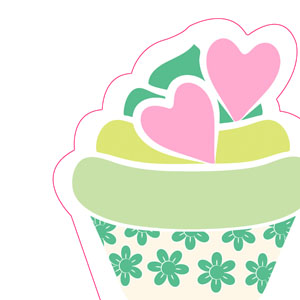 Silhouettes Airlaid Serviette 33 cm Heart Cake, 144 Stk/Krt (12 x 12 Stk)
