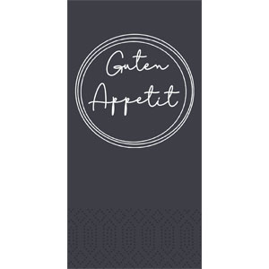 Tissue-Serviette 33 x 33 cm Appetit Black 2-lagig, 1200 Stk/Krt (4 x 300 Stk)