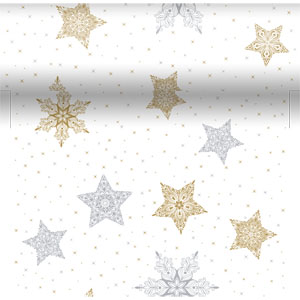 Dunicel® 3 en 1 0,4 x 4,8 m Snowstars White, 8 unid./caja (8 x 1 unid.)