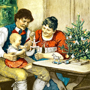 Tissue-Serviette 33 x 33 cm Vintage Family 3-lagig, 240 Stk/Krt (12 x 20 Stk)