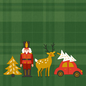 Tissue-Serviette 33 x 33 cm Xmas icons 3-lagig, 240 Stk/Krt (12 x 20 Stk)