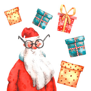 Tissue-Serviette 33 x 33 cm Goofy Santa 3-lagig, 240 Stk/Krt (12 x 20 Stk)