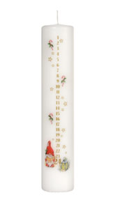 Pillar Candle 50 x 250mm 62 h White, 12 pcs/box (12 x 1 pcs)