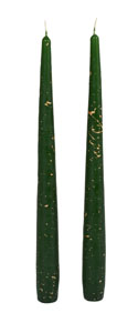 Candela Antica 240 x Ø 22 mm 7,5 ore Verde scuro, 24 pz/cartone (12 x 2 pz)