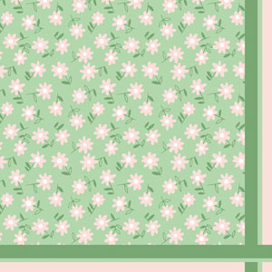 Tissue-Serviette 33 x 33 cm Ditsy green 3-lagig, 240 Stk/Krt (12 x 20 Stk)