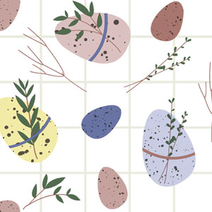 Tissue-Serviette 33 x 33 cm Egg charm 3-lagig, 240 Stk/Krt (12 x 20 Stk)