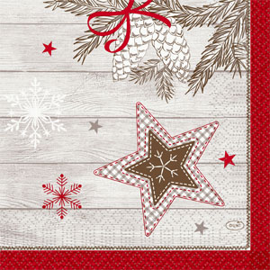 Tissue-Serviette 33 x 33 cm Cozy Winter 3-lagig, 1000 Stk/Krt (4 x 250 Stk)